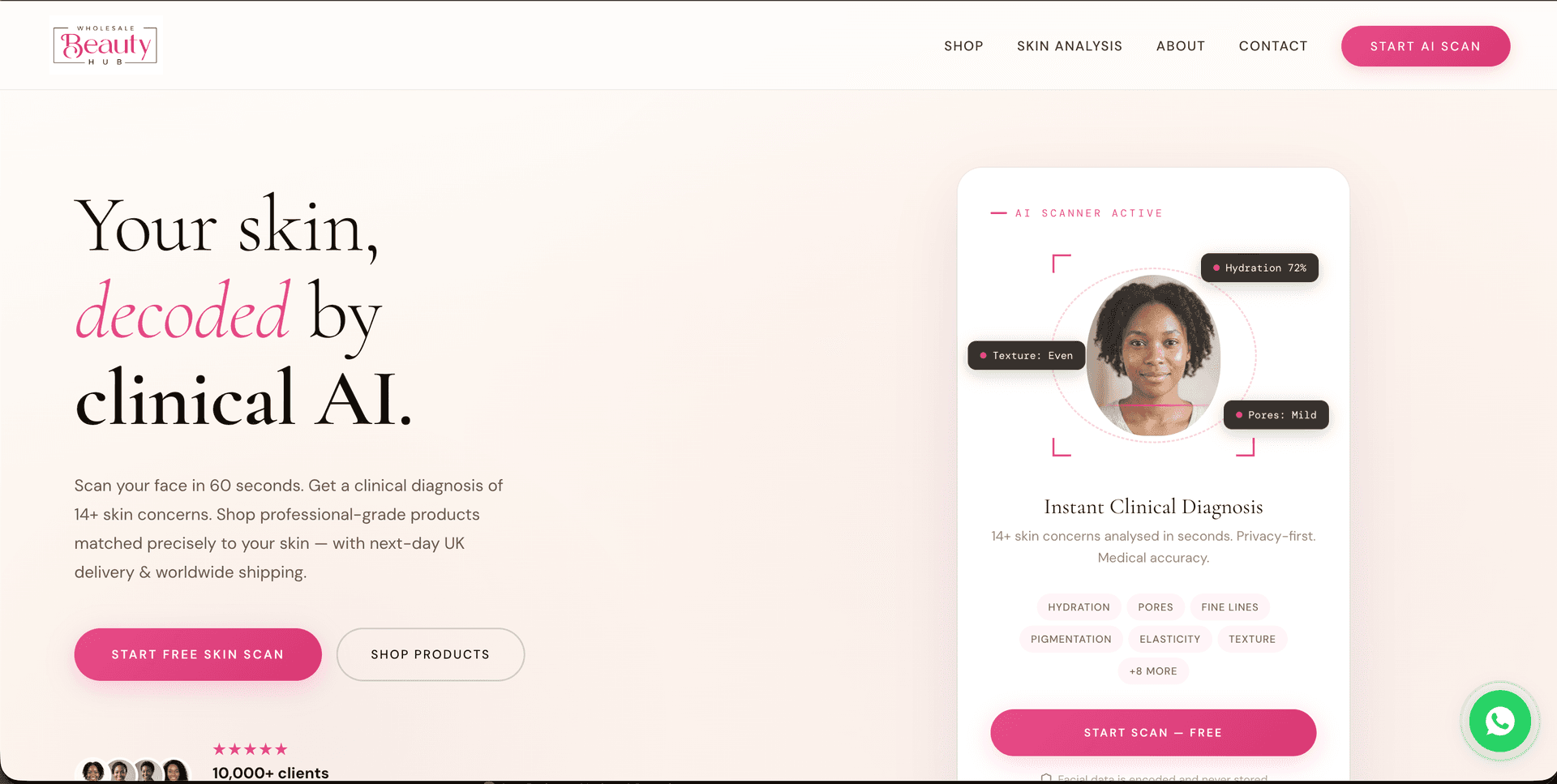 WBH Web screenshot 1